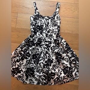 Ralph Lauren Monochrome Floral Dress